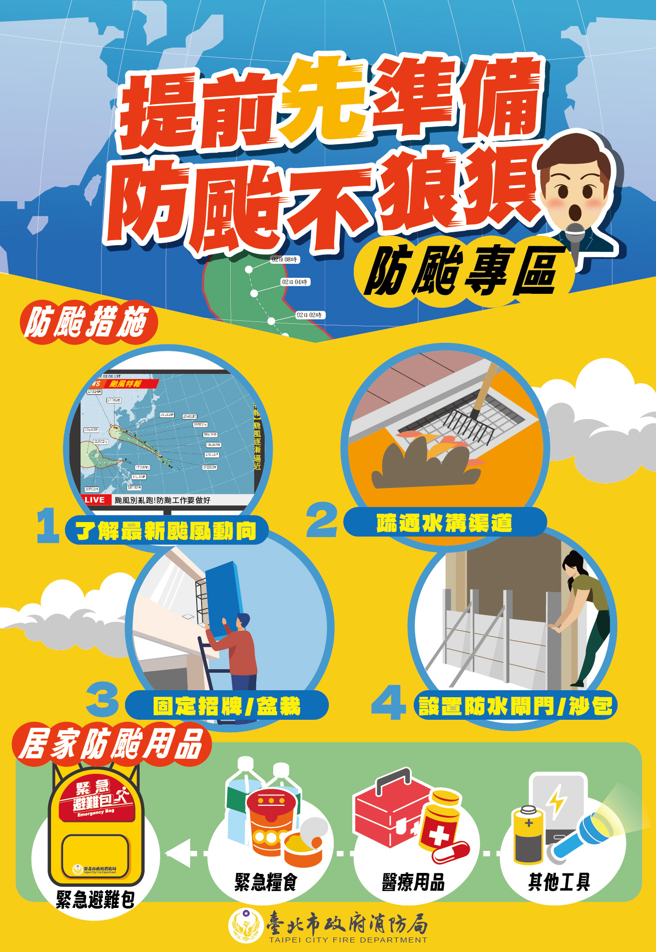 防颱預先準備